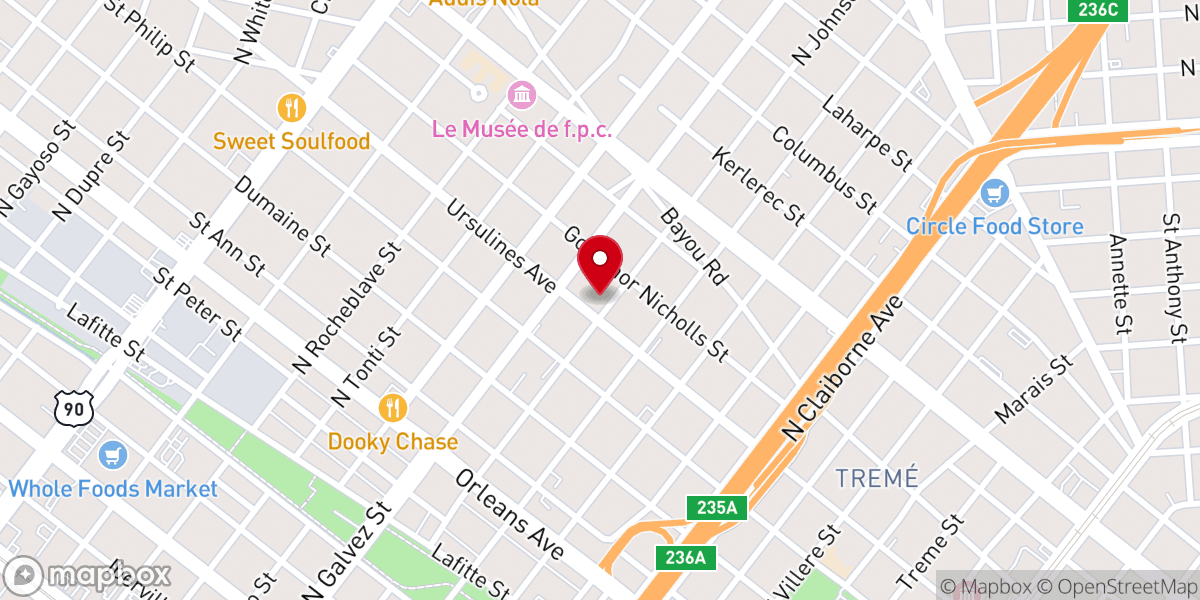 Map showing location of St. Ann's Shrine