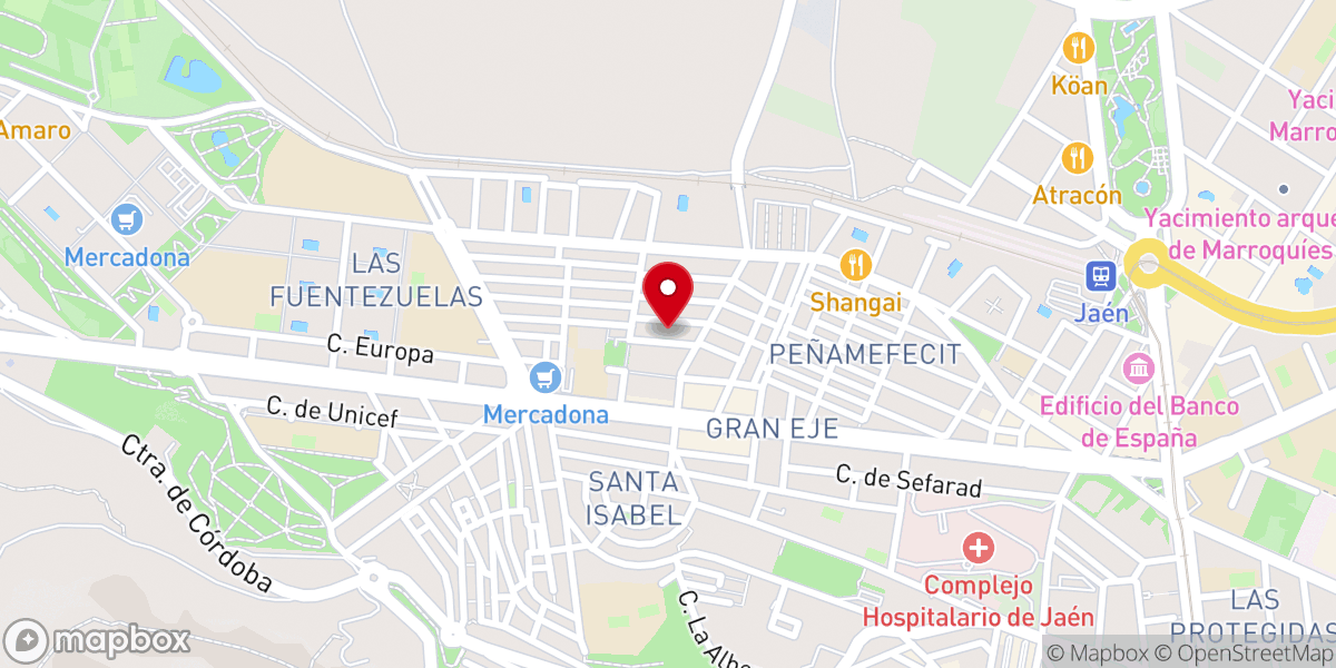 Map showing location of Iglesia Bautista de La Gracia