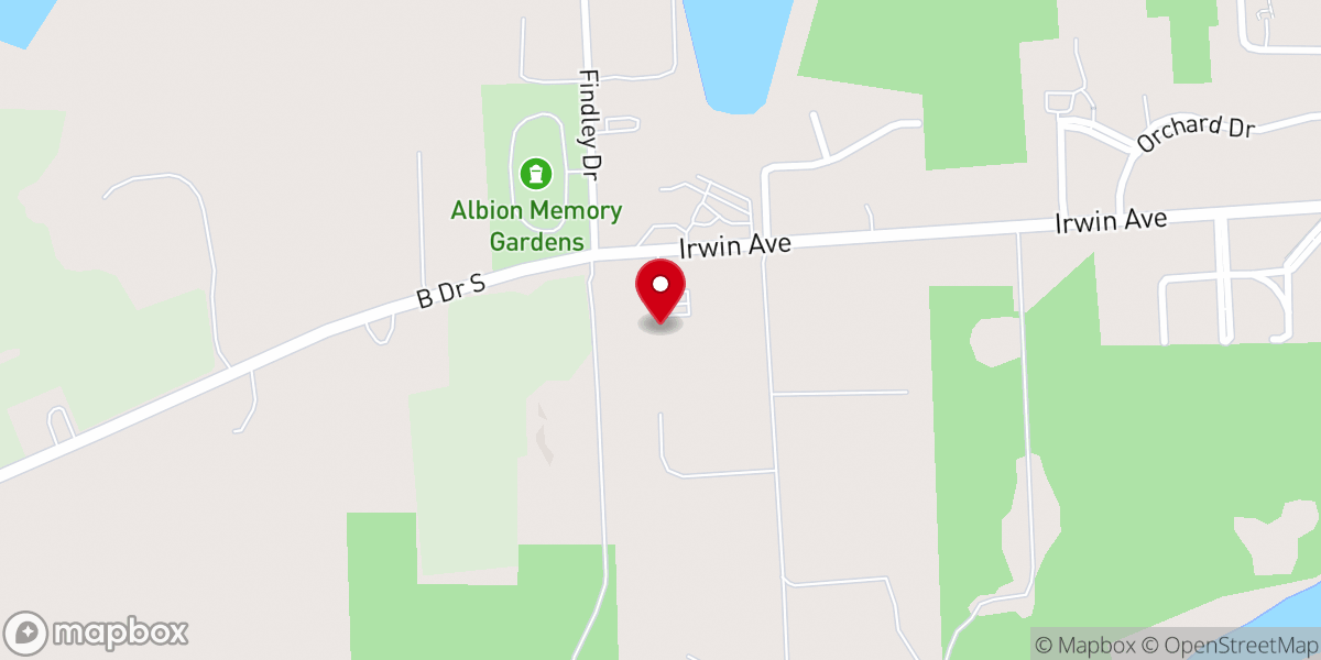 Map showing location of Caring Community Wesleyan Church