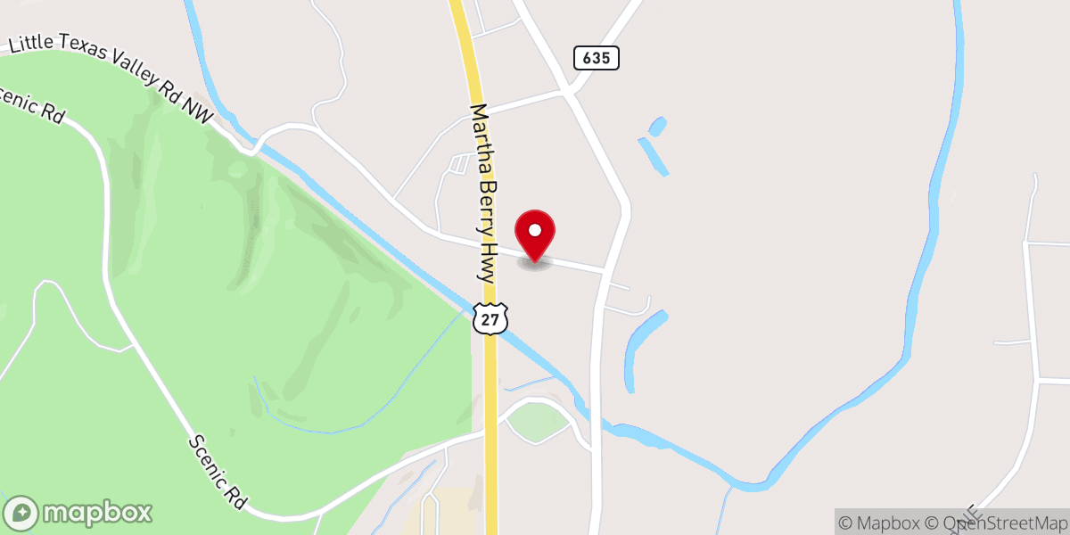 Map showing location of Living Water Ministries