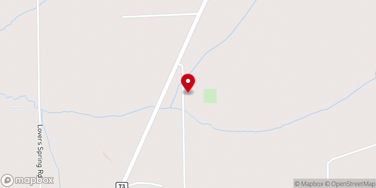 Map showing location of Cherry Grove Church-Brethren