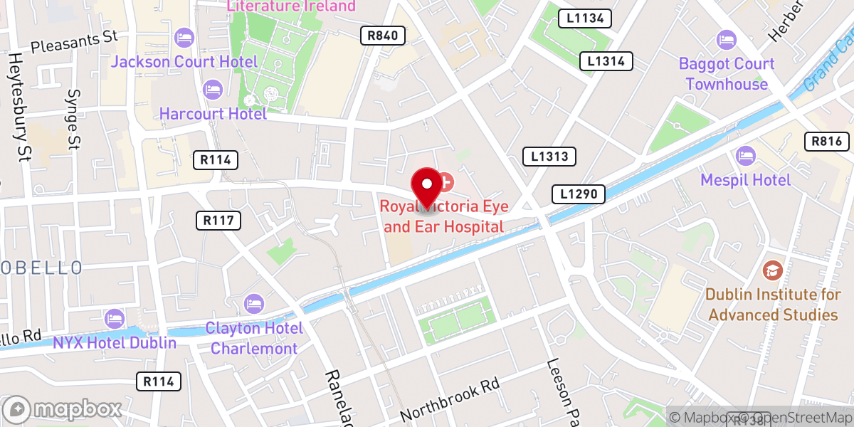 Map showing location of Evangelisch-lutherische Kirche in Irland - The Lutheran Church in Ireland - An Eaglais Liútarach in Èirinn