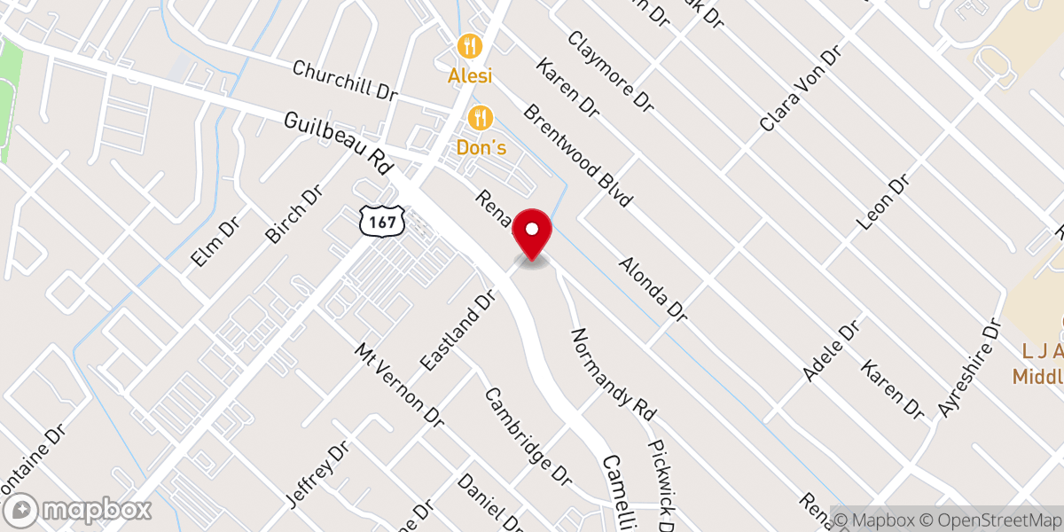 Map showing location of Community Church of God