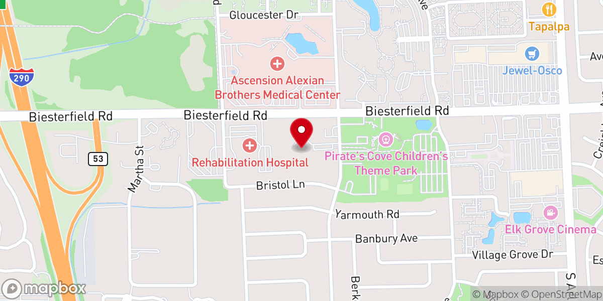 Map showing location of St. Julian Eymard Catholic Church
