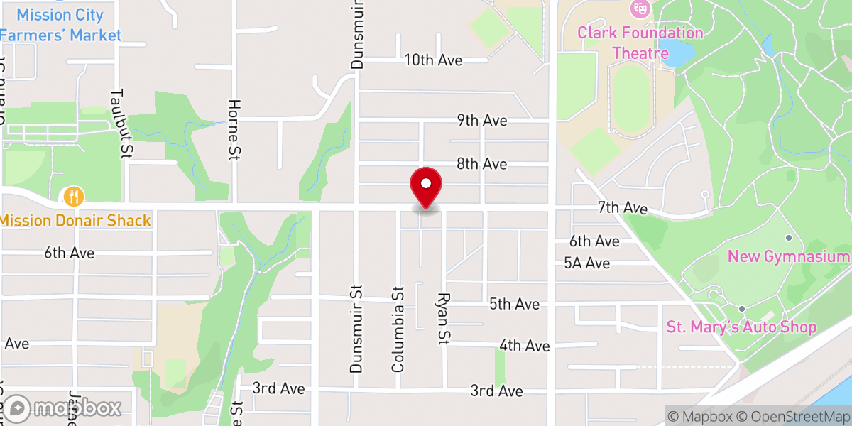 Map showing location of Mission Hills Community Church