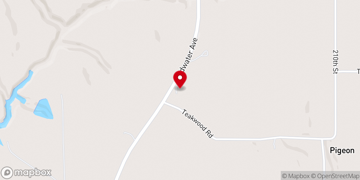 Map showing location of St John's Lutheran Church LCMS
