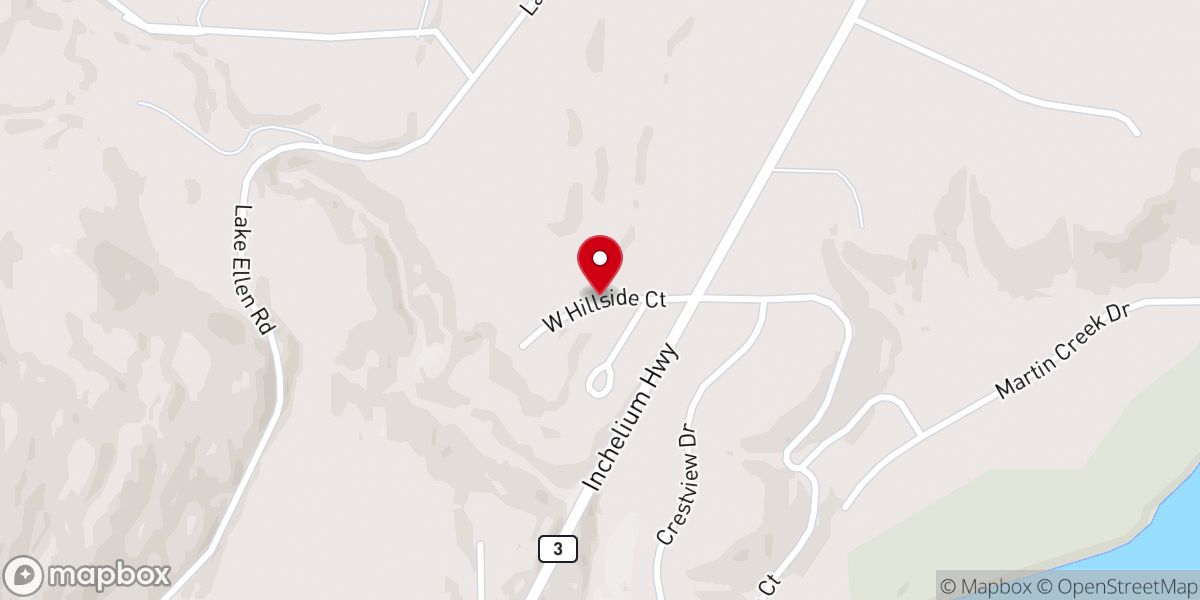 Map showing location of Garden Valley Community Church