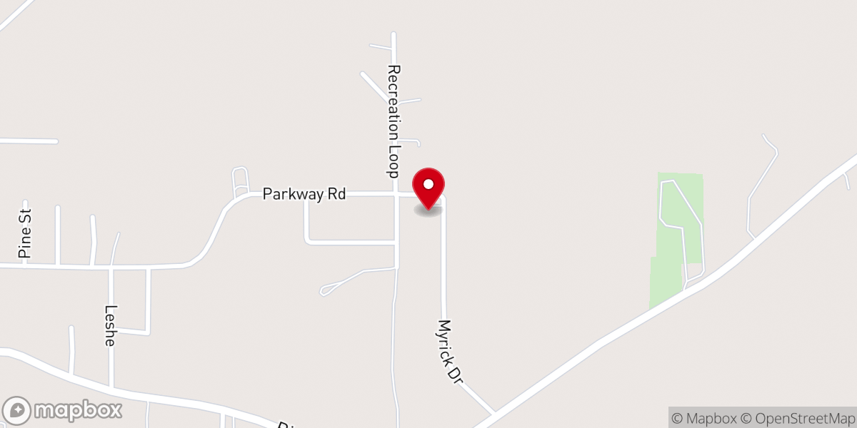 Map showing location of Temple Missionary Baptist Church