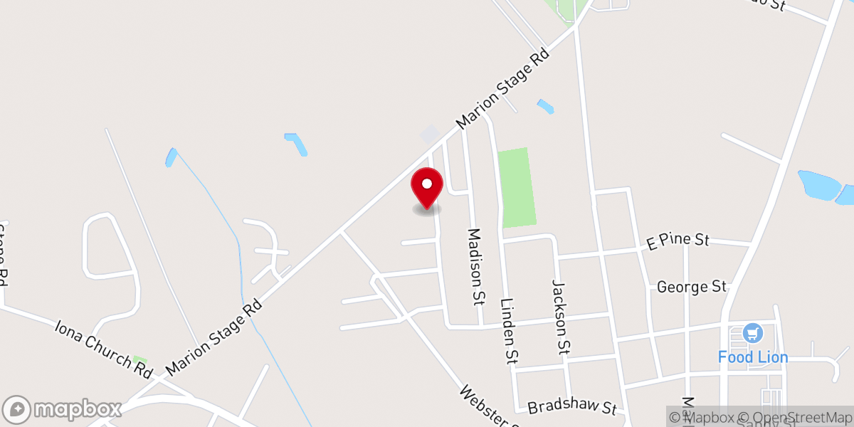 Map showing location of Star of Bethlehem Church