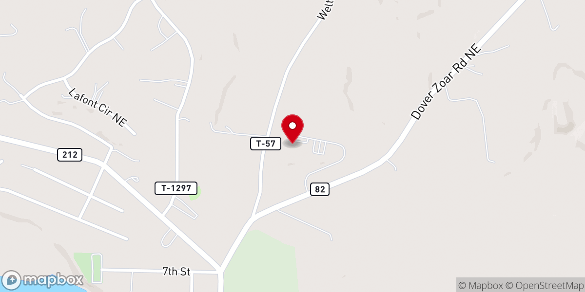 Map showing location of Holy Trinity of Zoar