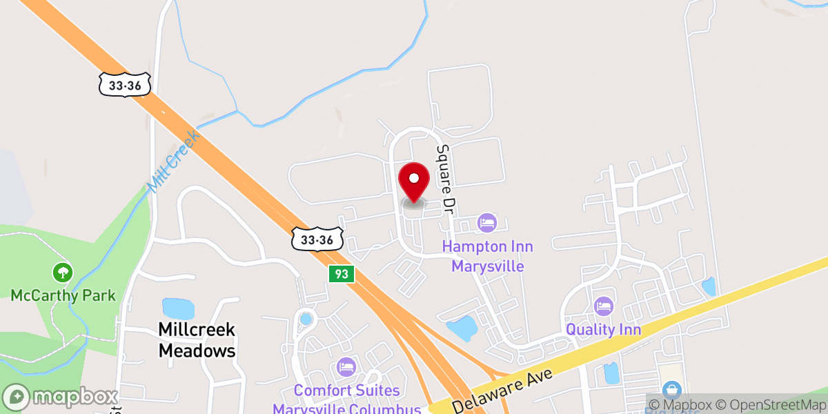 Map showing location of Living Hope Church Marysville