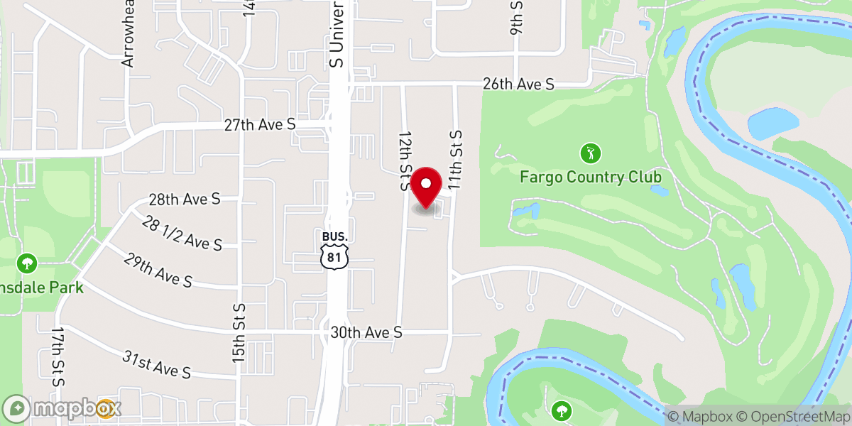 Map showing location of St Paul's Free Lutheran Church