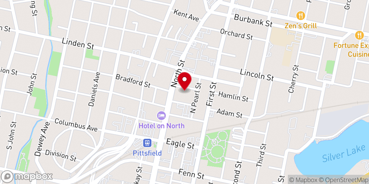 Map showing location of Saint Joseph's Church - Food Distribution Center