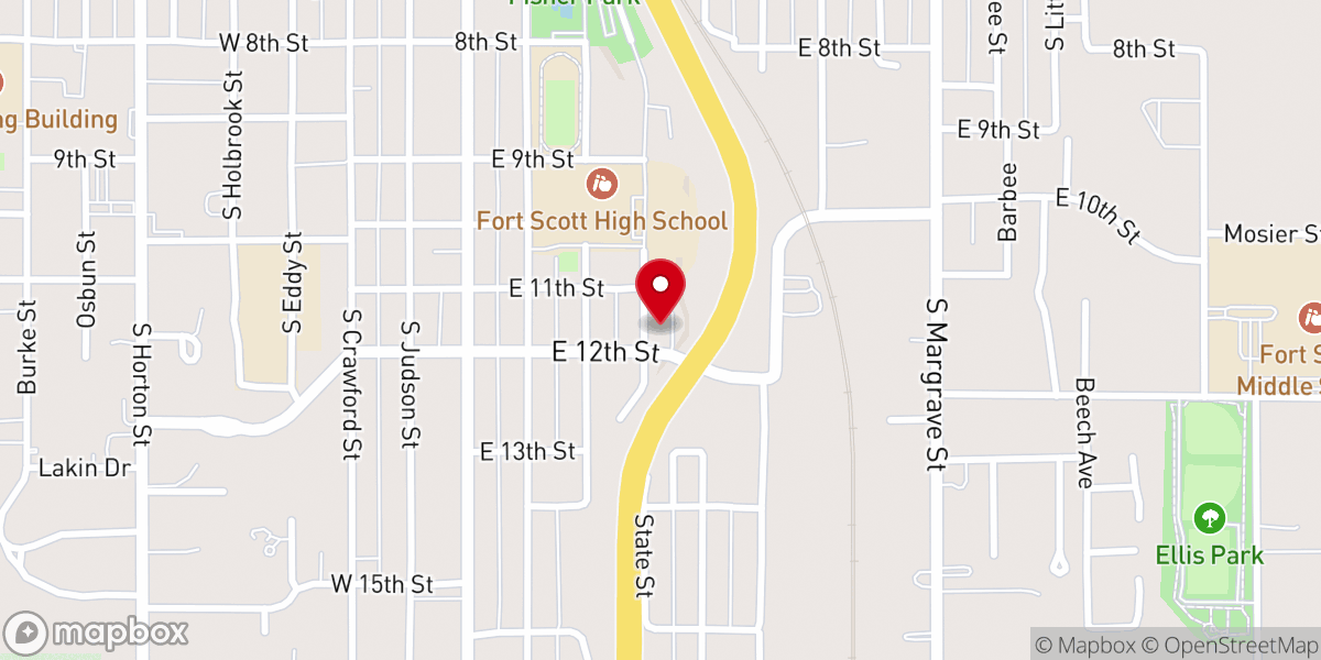 Map showing location of Parkway Church of God