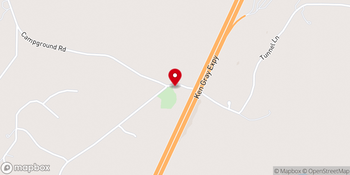 Map showing location of Campground Church