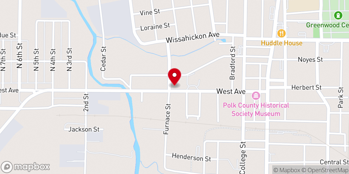 Map showing location of Grace Fellowship