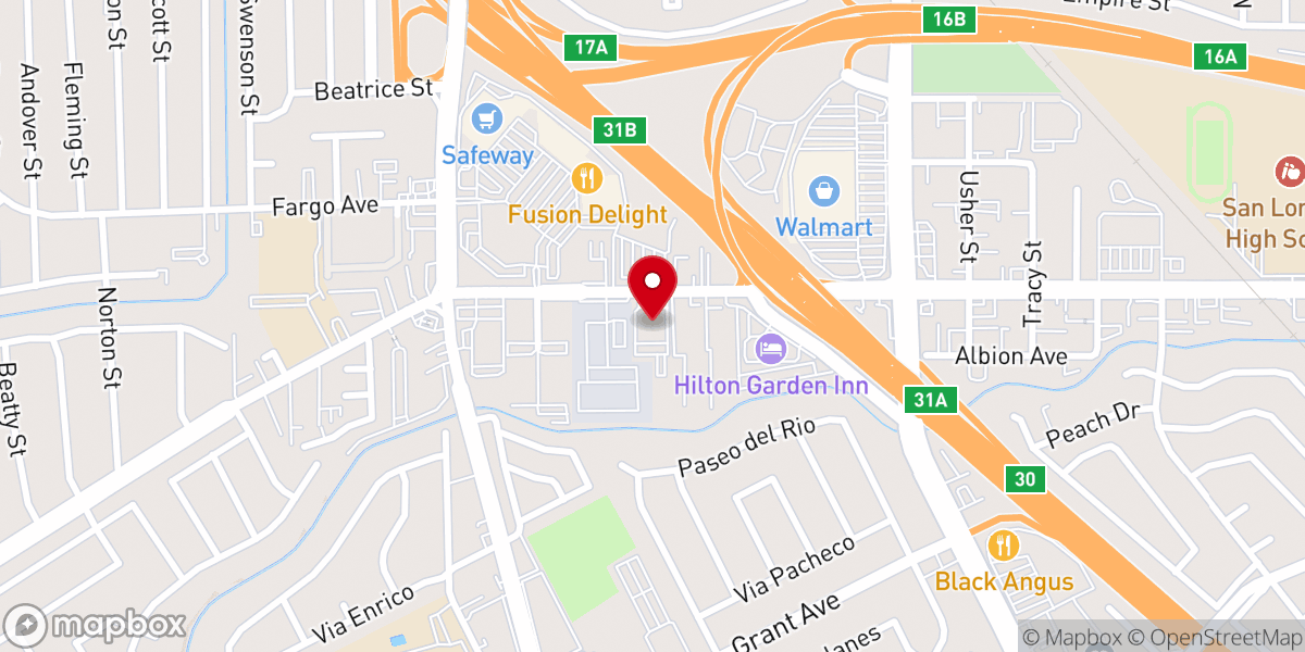 Map showing location of Encounter Church