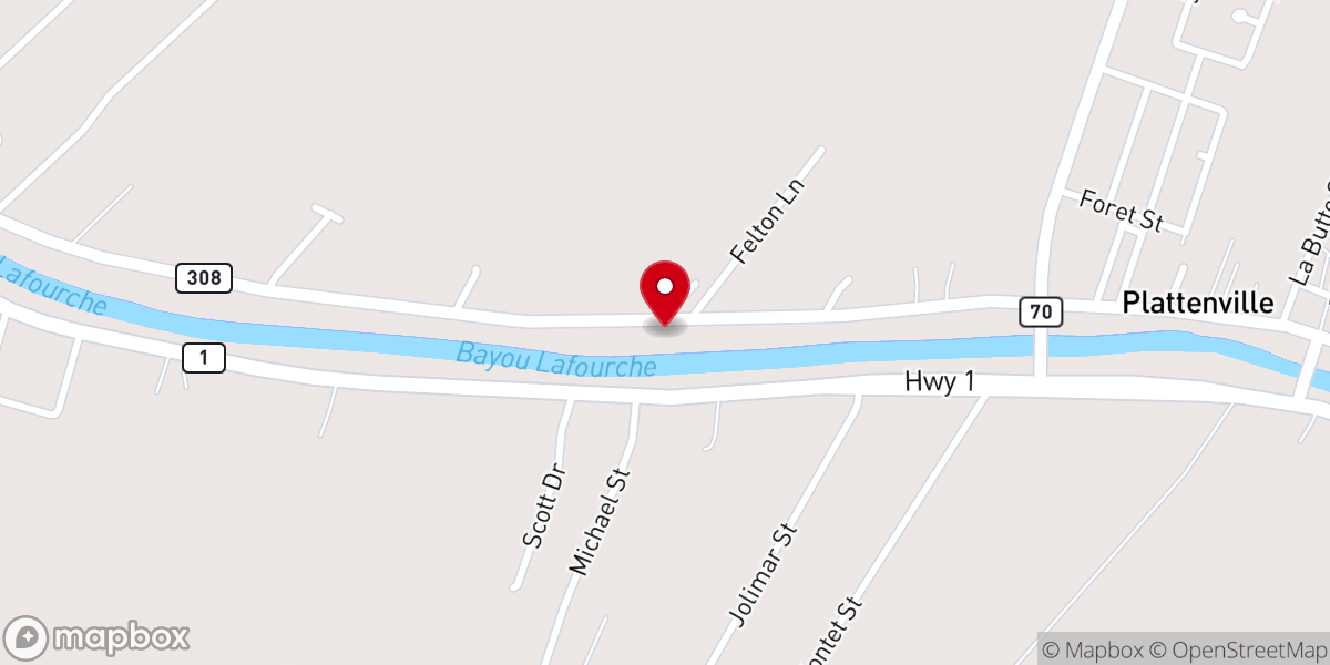 Map showing location of Canaan Baptist Church