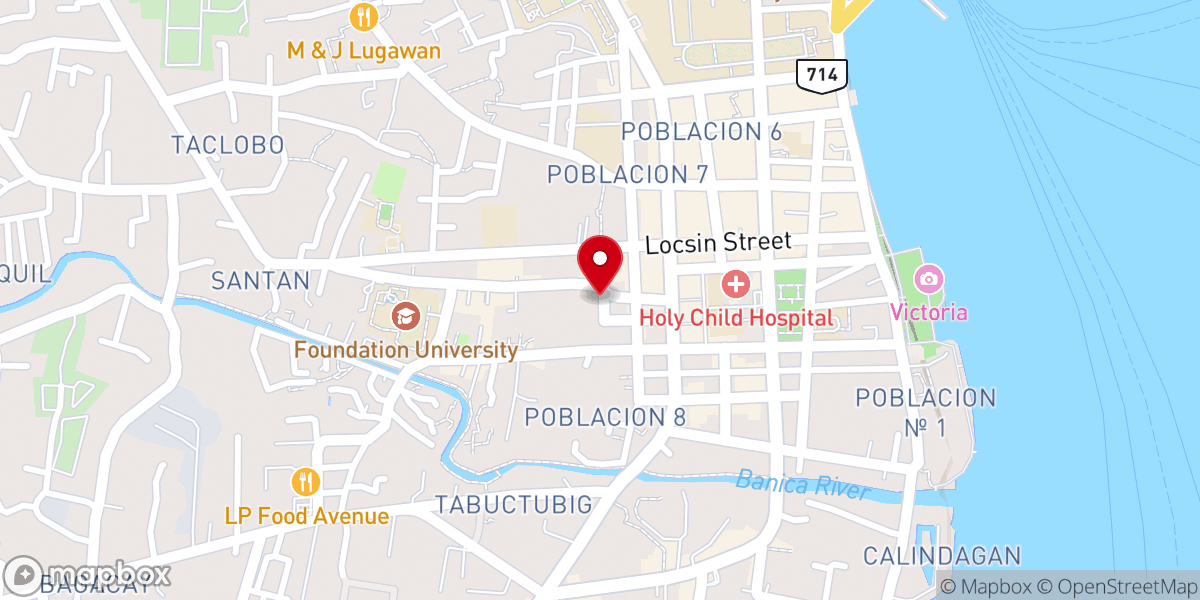 Map showing location of The Church in Dumaguete City, Inc.