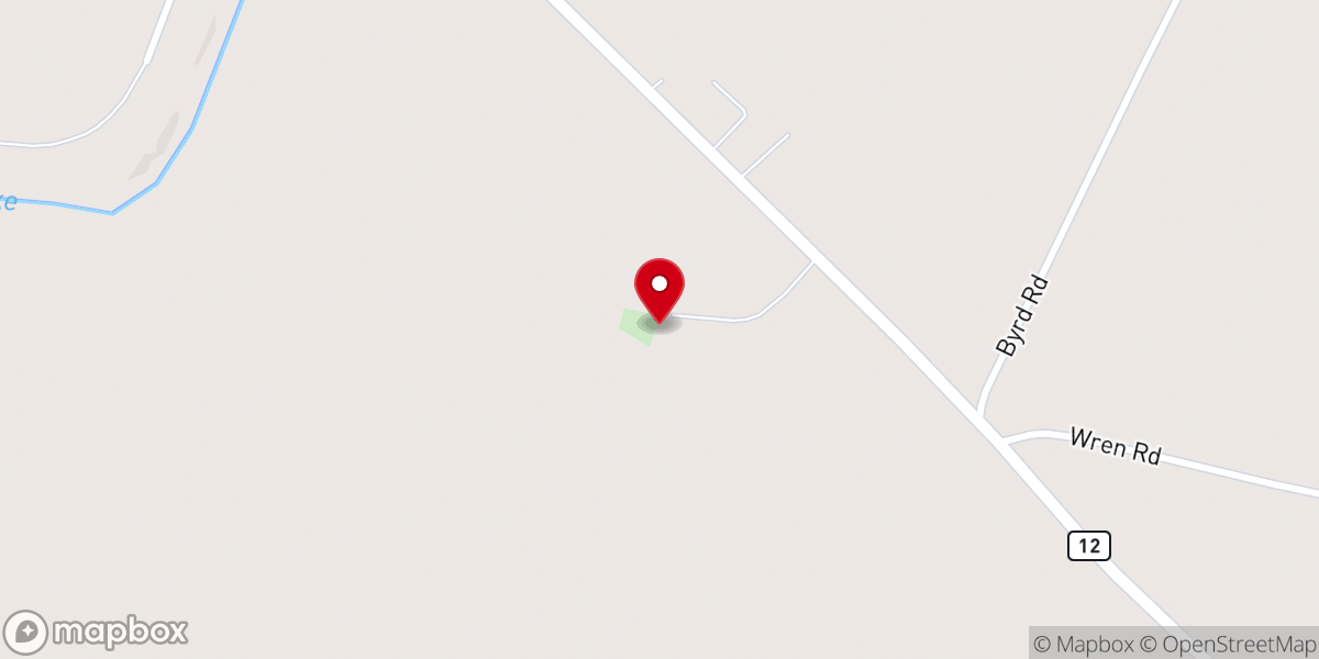 Map showing location of Marcella Church