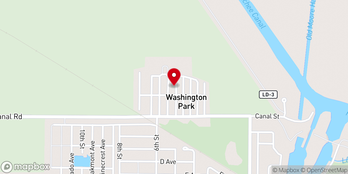 Map showing location of First Missionary Baptist Church