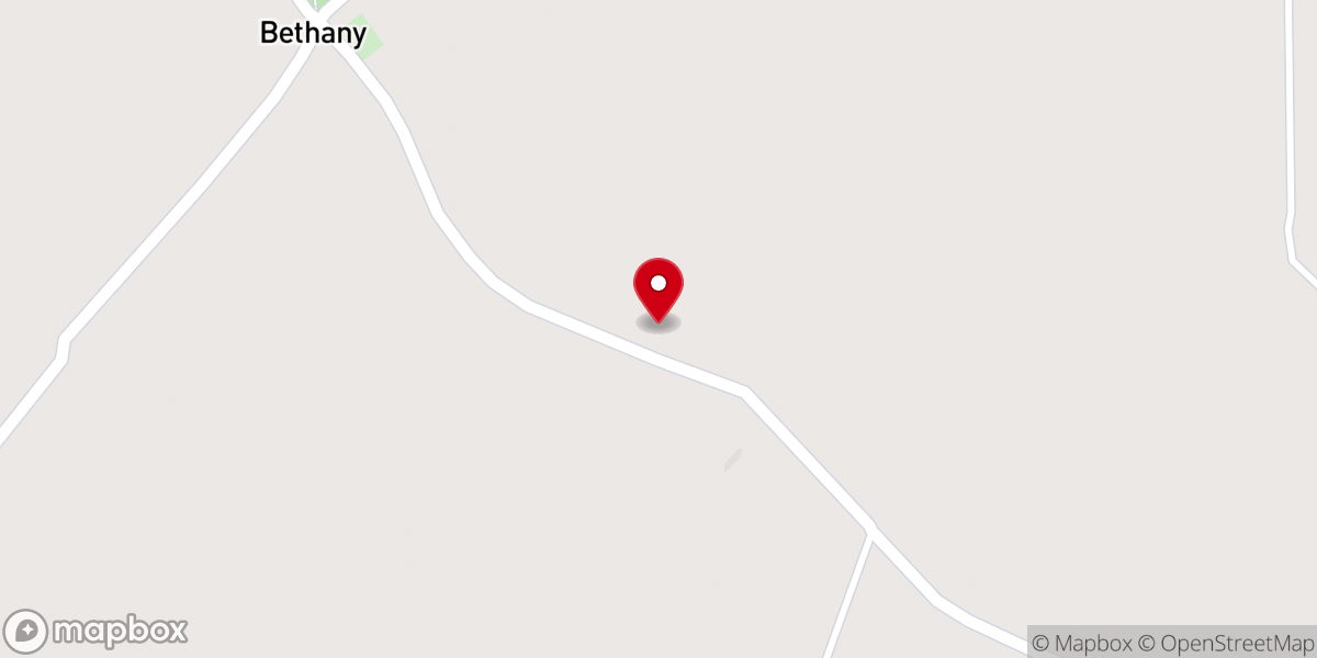 Map showing location of Bethel Christian Methodist Episcopal Church