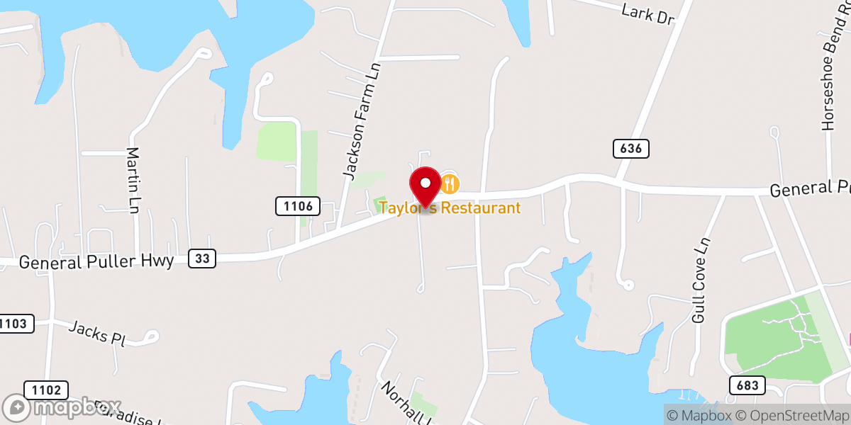 Map showing location of Philippi Christian Church