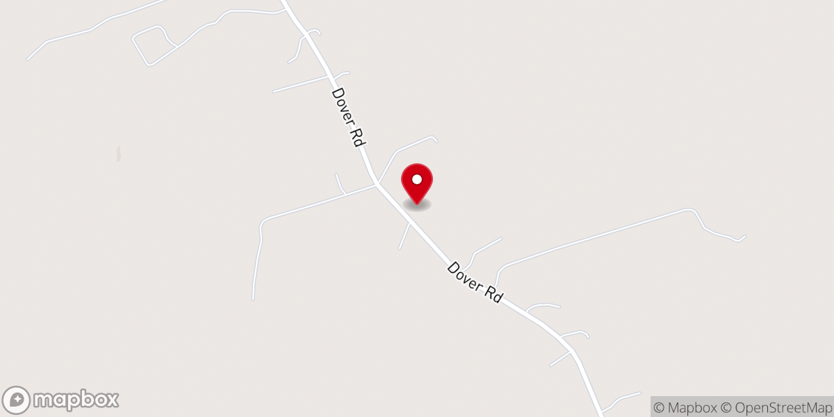 Map showing location of Dover Church
