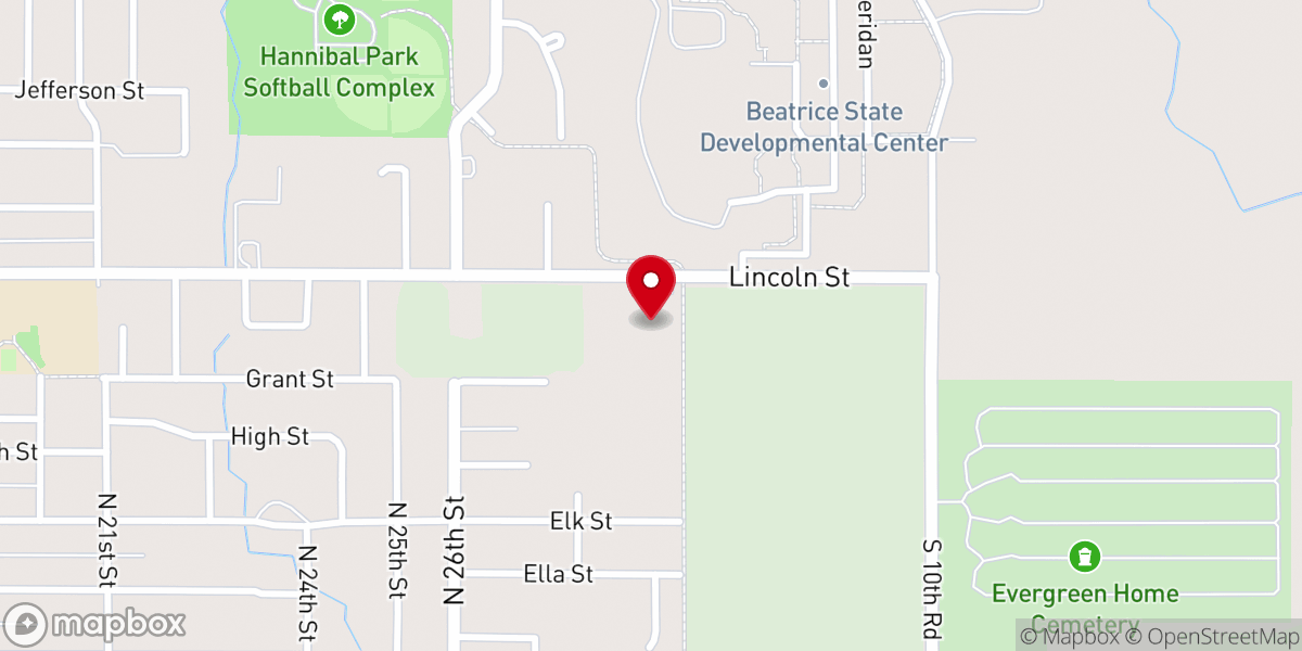 Map showing location of Christ Community Church Foundation