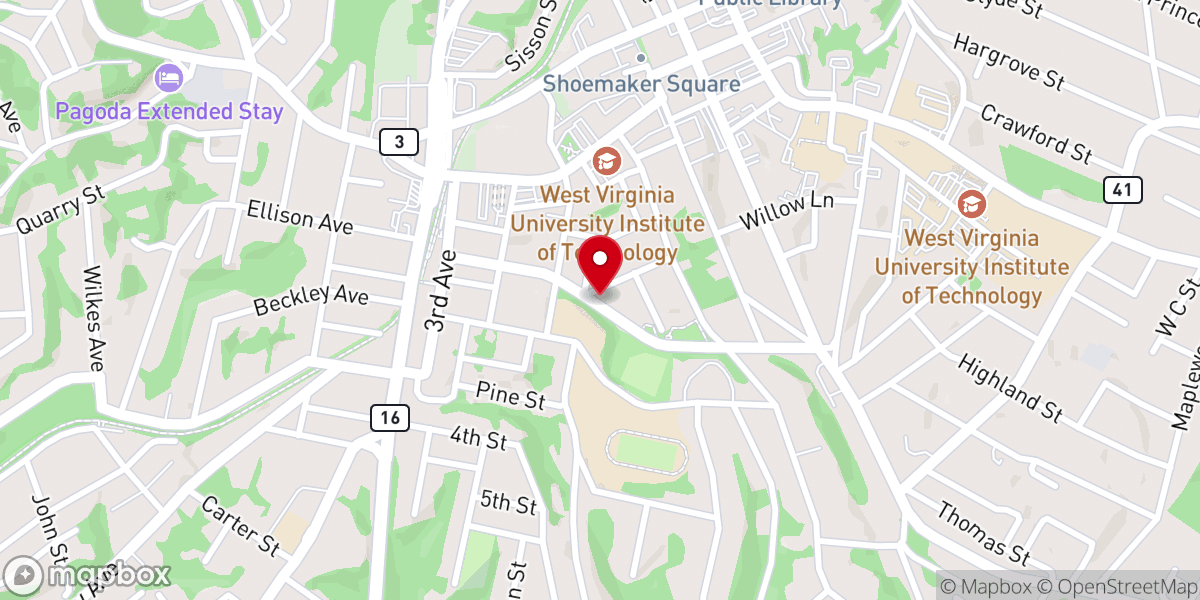 Map showing location of Shomer Shabbat Tent