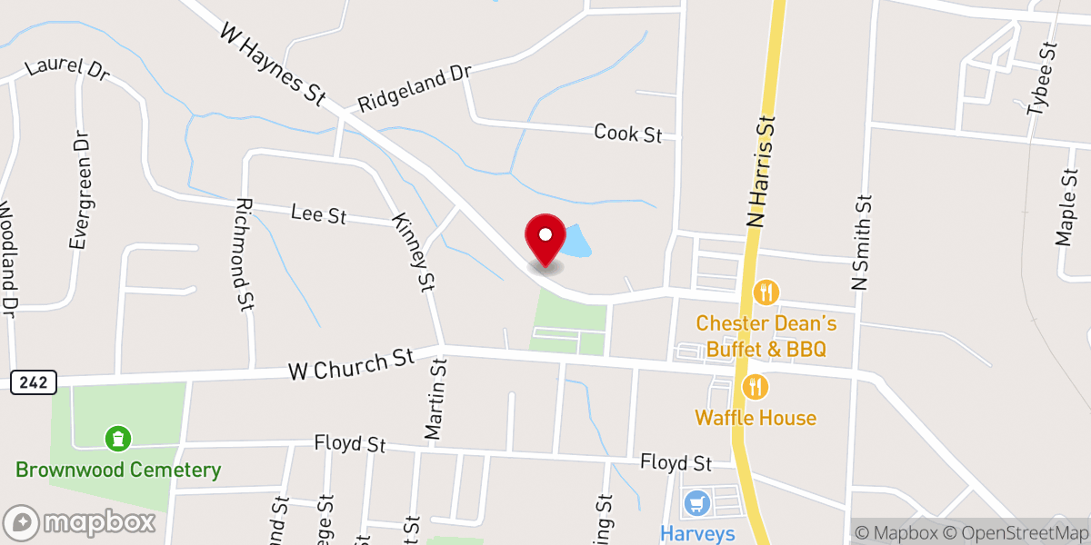 Map showing location of Saint Paul AME Church