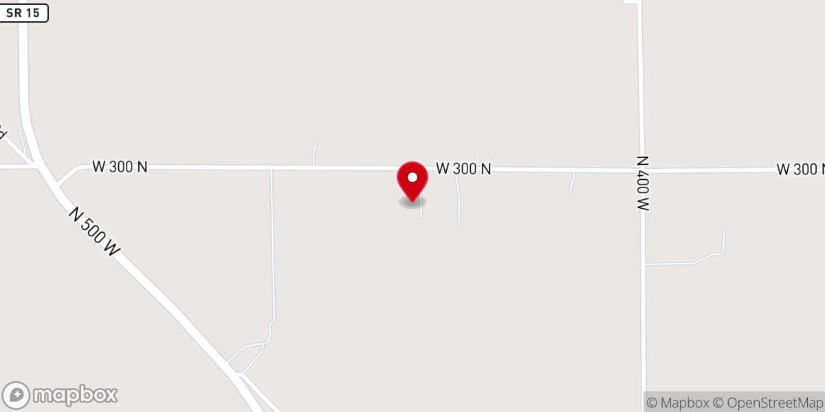Map showing location of New Life Baptist Church