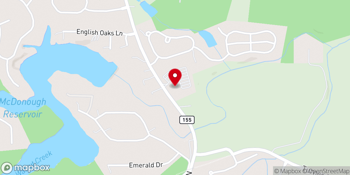 Map showing location of Saint James Catholic Church