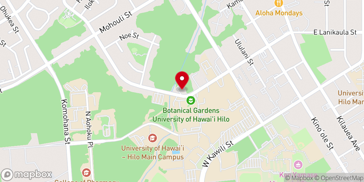 Map showing location of Hilo Baptist Church