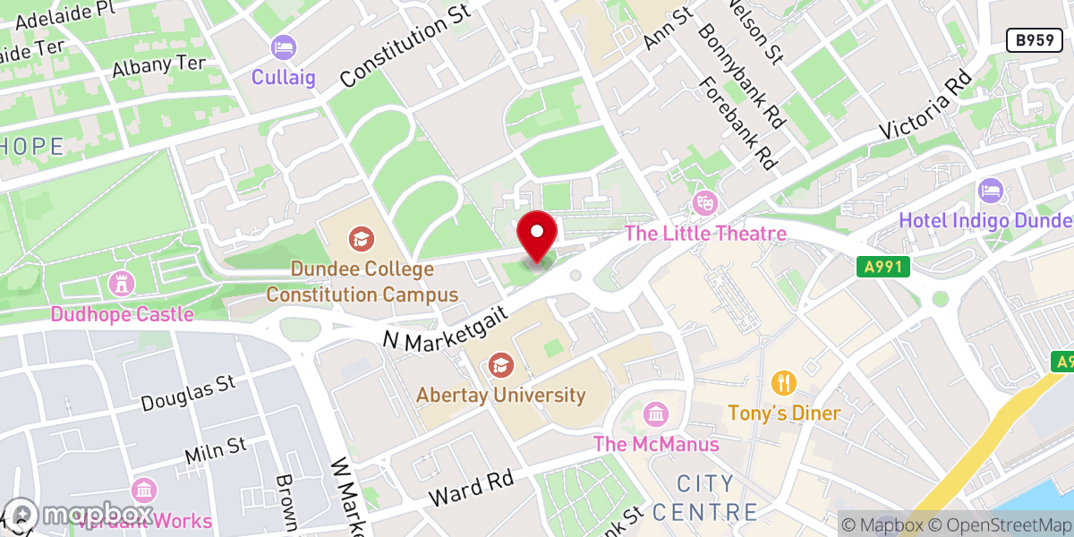 Map showing location of Unitarian Church - Williamson Memorial