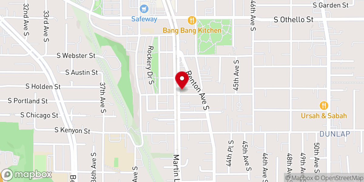 Map showing location of Rosehill Missionary Baptist