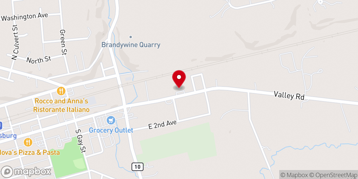 Map showing location of Impact Church