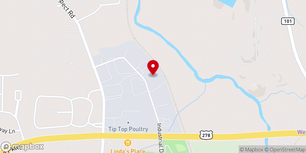 Map showing location of Holy Manna Ministries