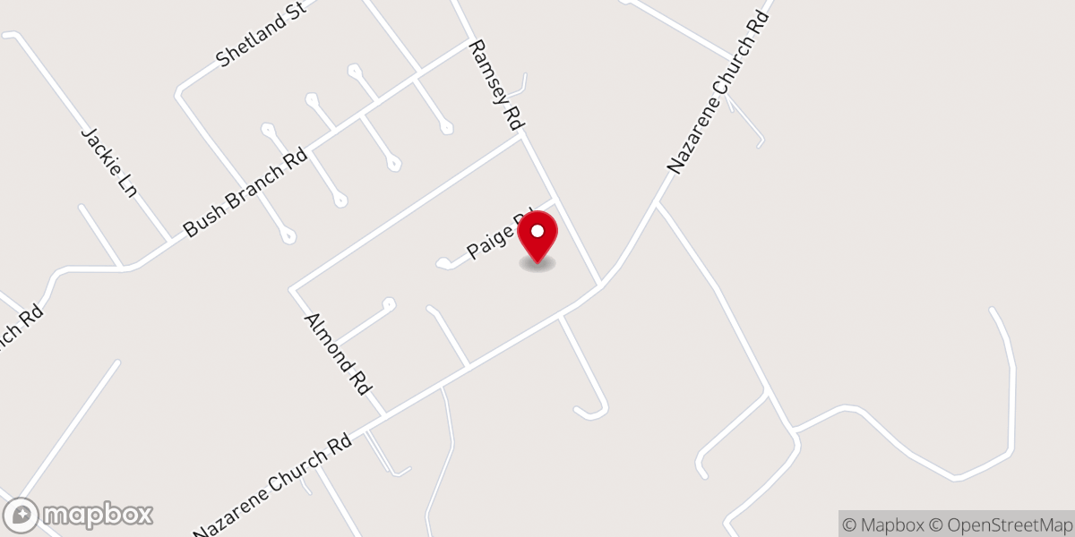 Map showing location of Calvary Nazarene Church