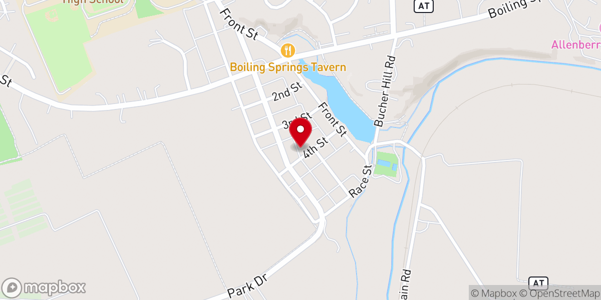 Map showing location of Greater Grace Bible Fellowship
