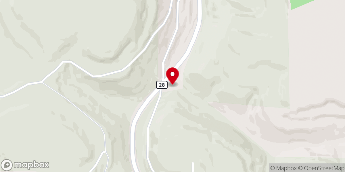 Map showing location of Springside Baptist Church