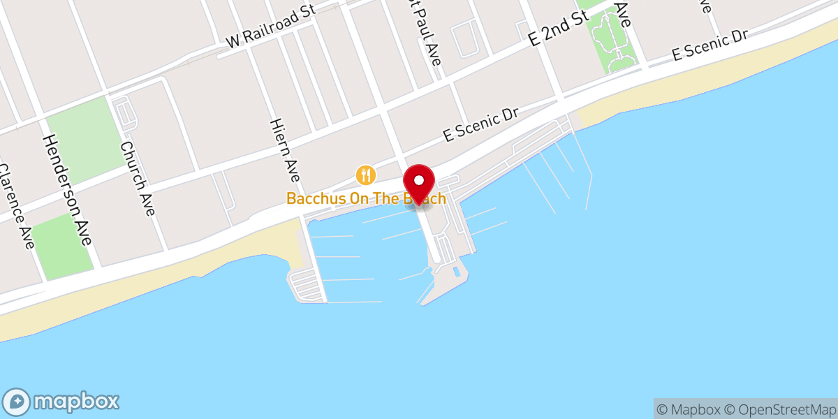 Map showing location of Pass Christian Harbor
