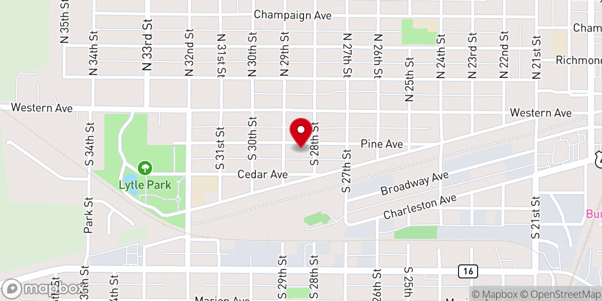 Map showing location of Christian Counseling Center - Dawn Sexton