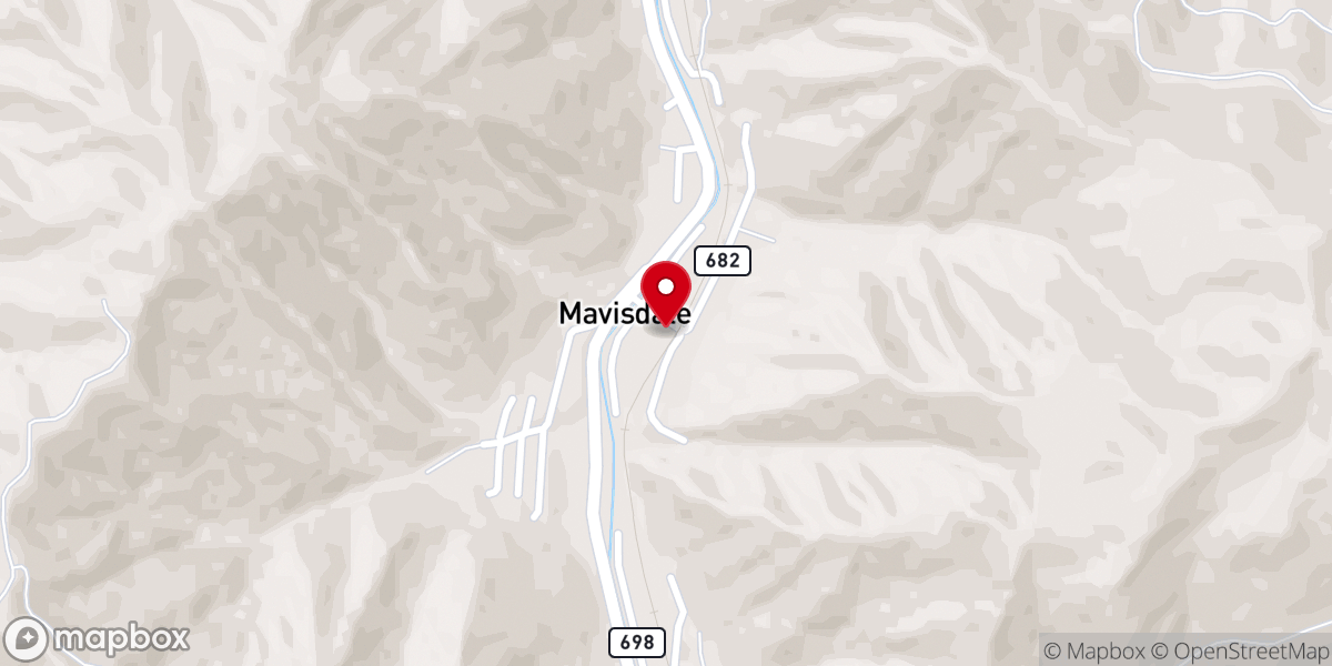 Map showing location of Mavisdale