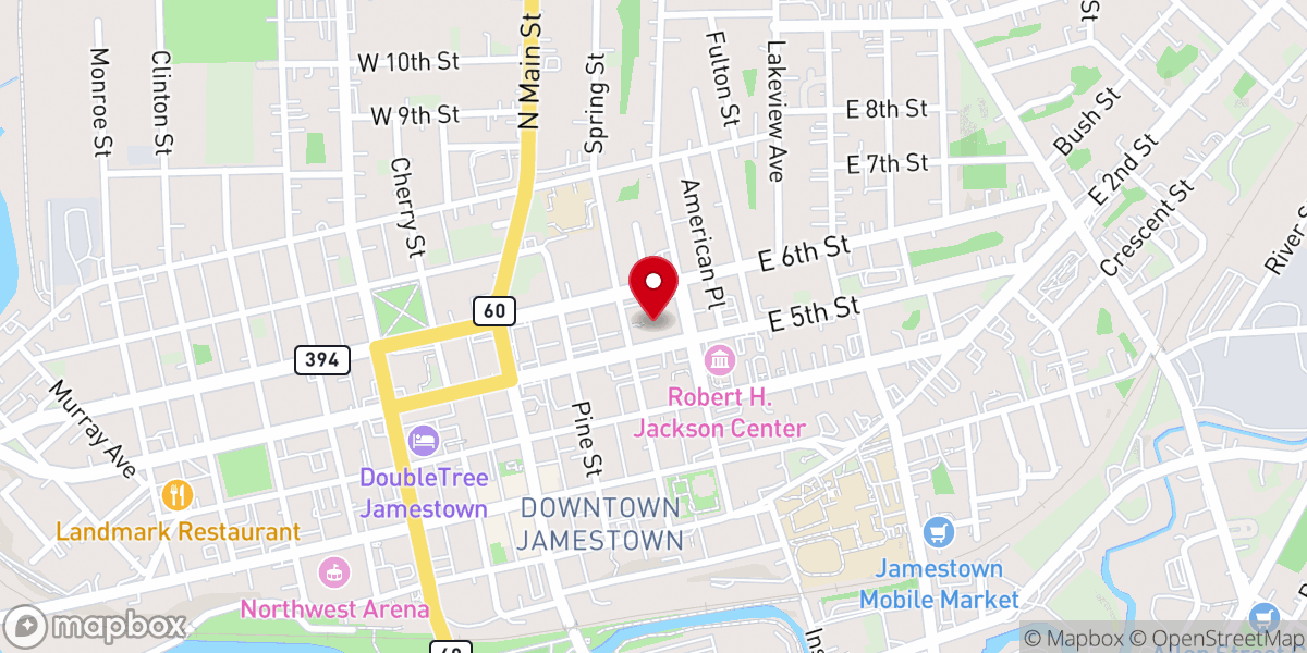 Map showing location of First Covenant Church