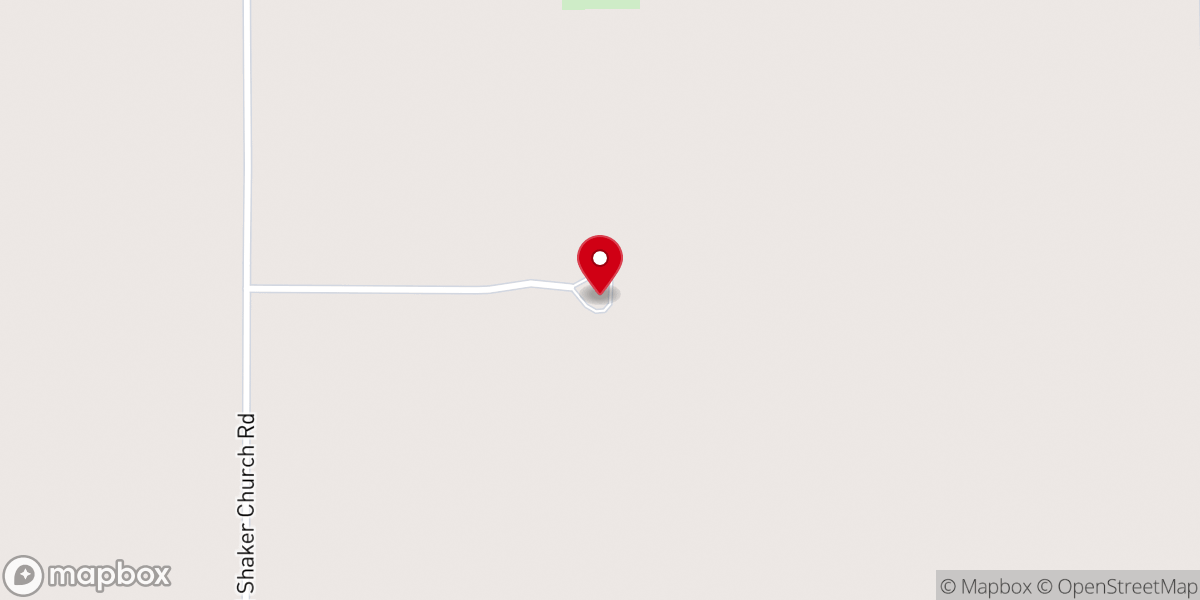 Map showing location of White Swan Independent Shaker Church