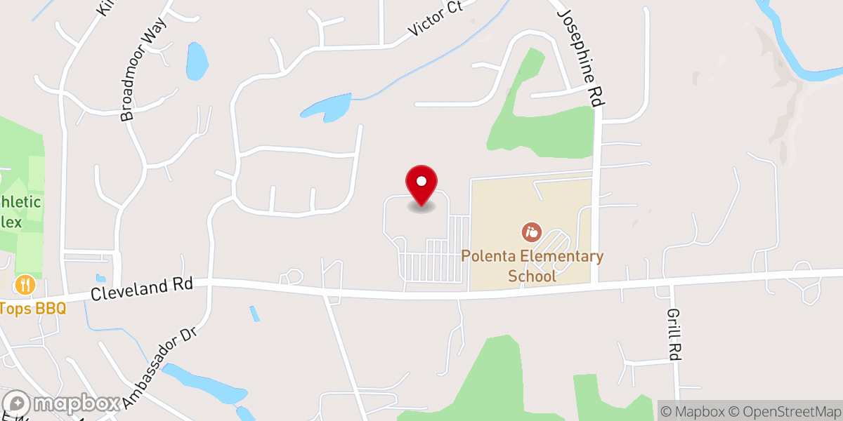 Map showing location of HopeFront Church