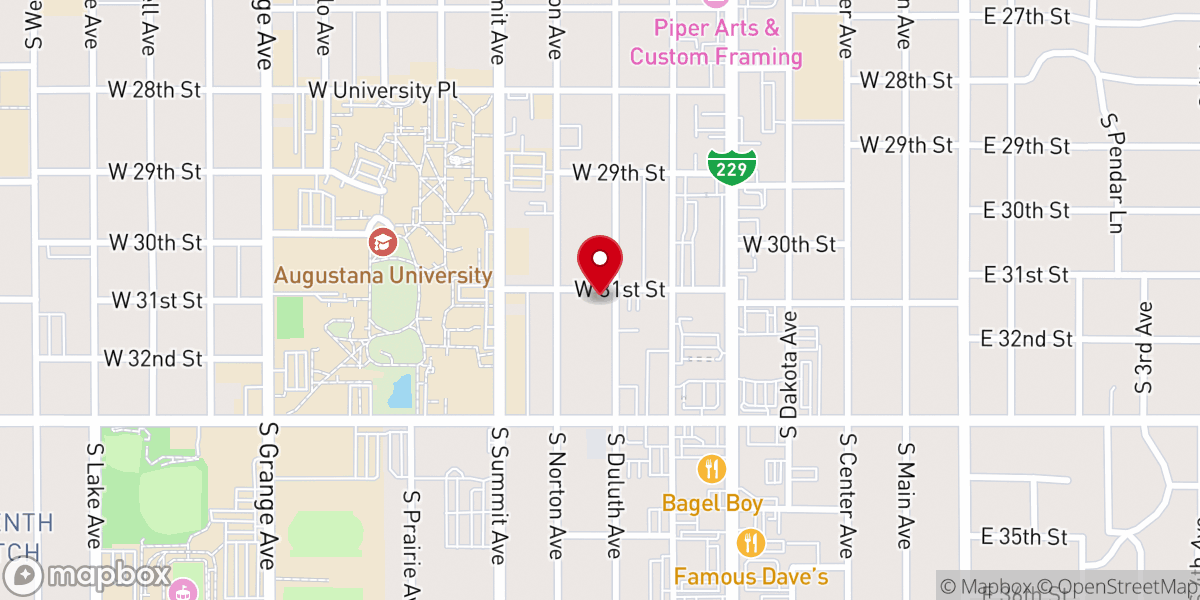 Map showing location of First Baptist Church Foundation