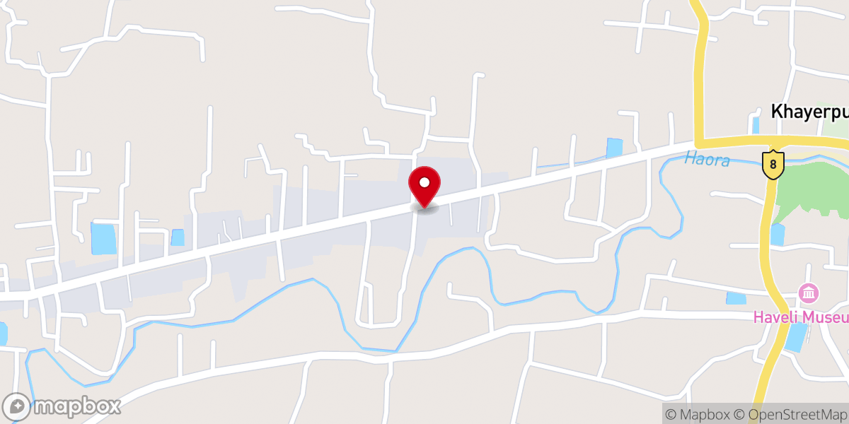 Map showing location of Trinath Temple