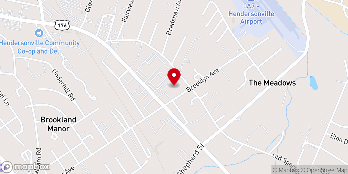 Map showing location of Gethsemane Baptist Church